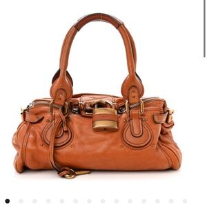 Calfskin Medium Paddington Satchel Tan bag